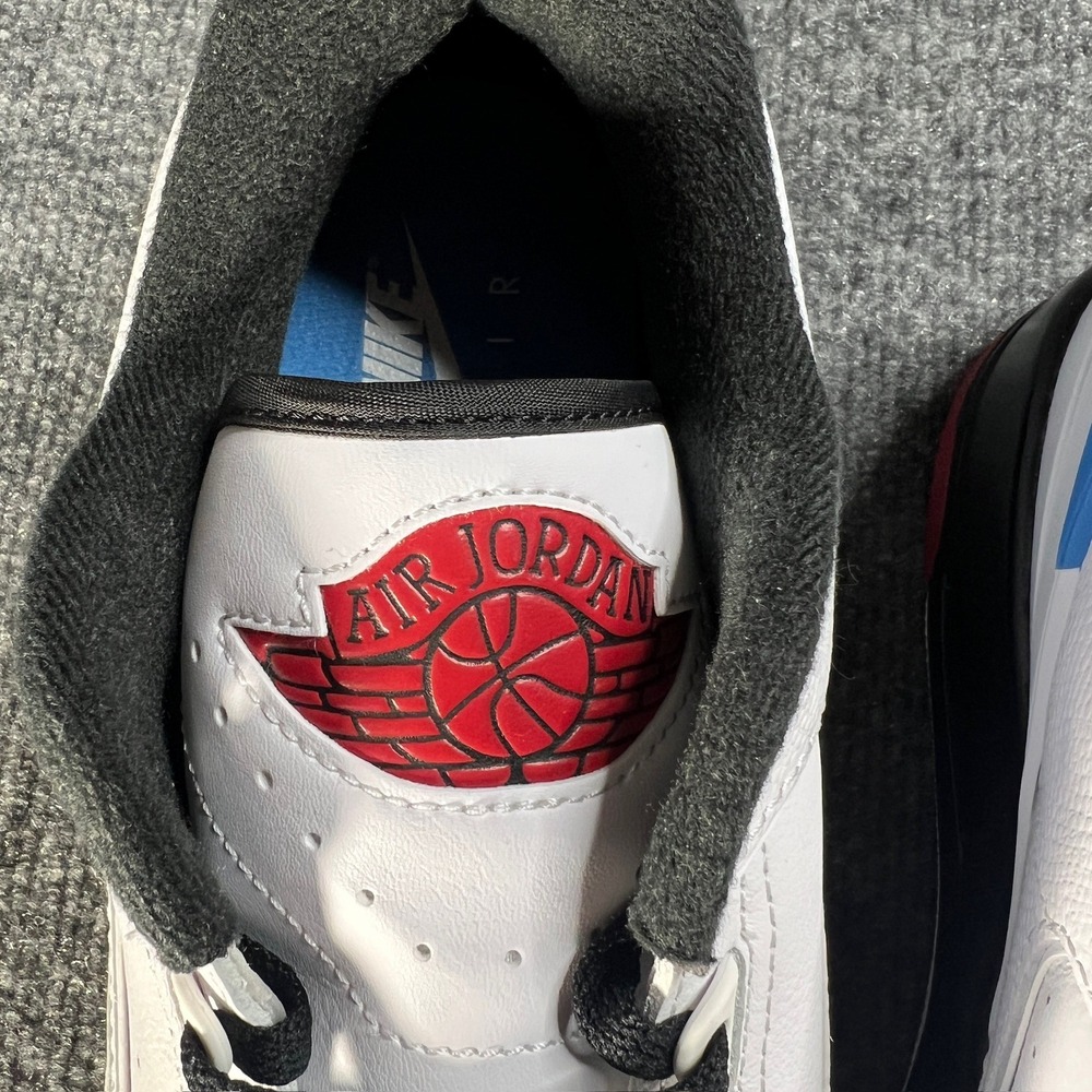 NEW Retro Jordan 2/3 Men 10.5 White Varsity Red Black Low Top Sneaker FD0383-104 - Picture 6 of 11